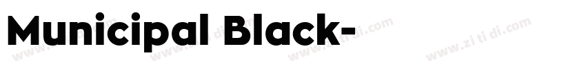 Municipal Black字体转换